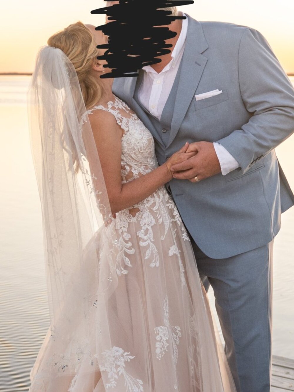 En Vogue Veil | Crystal Pearl Beaded Wedding Veil | Ivory Bridal